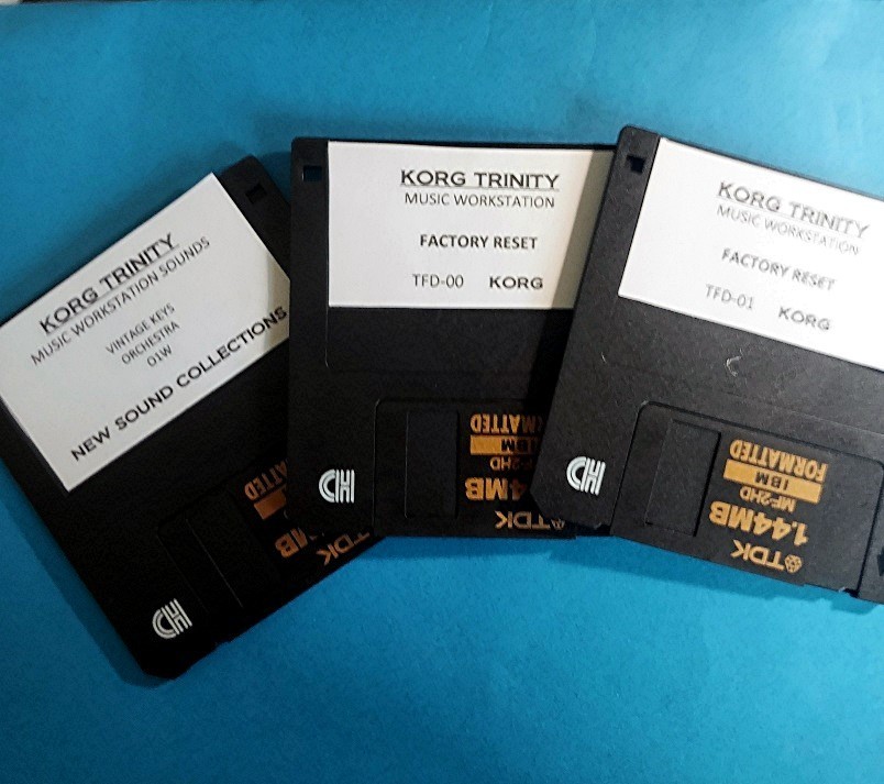 Korg TRINITY -Factory Reset Disks and New Sound Collections-
