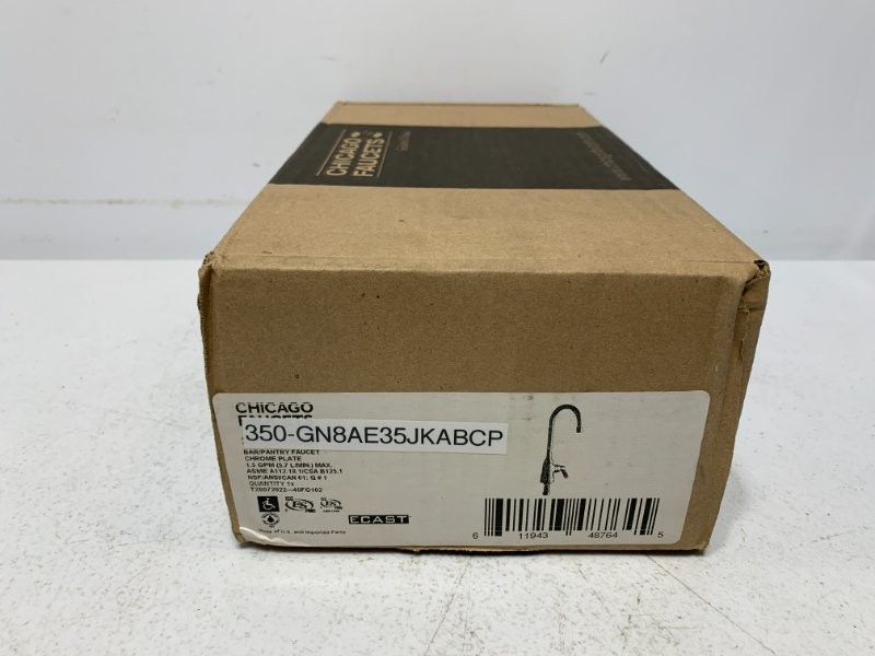 Chicago Faucets 350-GN8AE35JKABCP Bar Faucet 1.5 GPM Chrome Plate