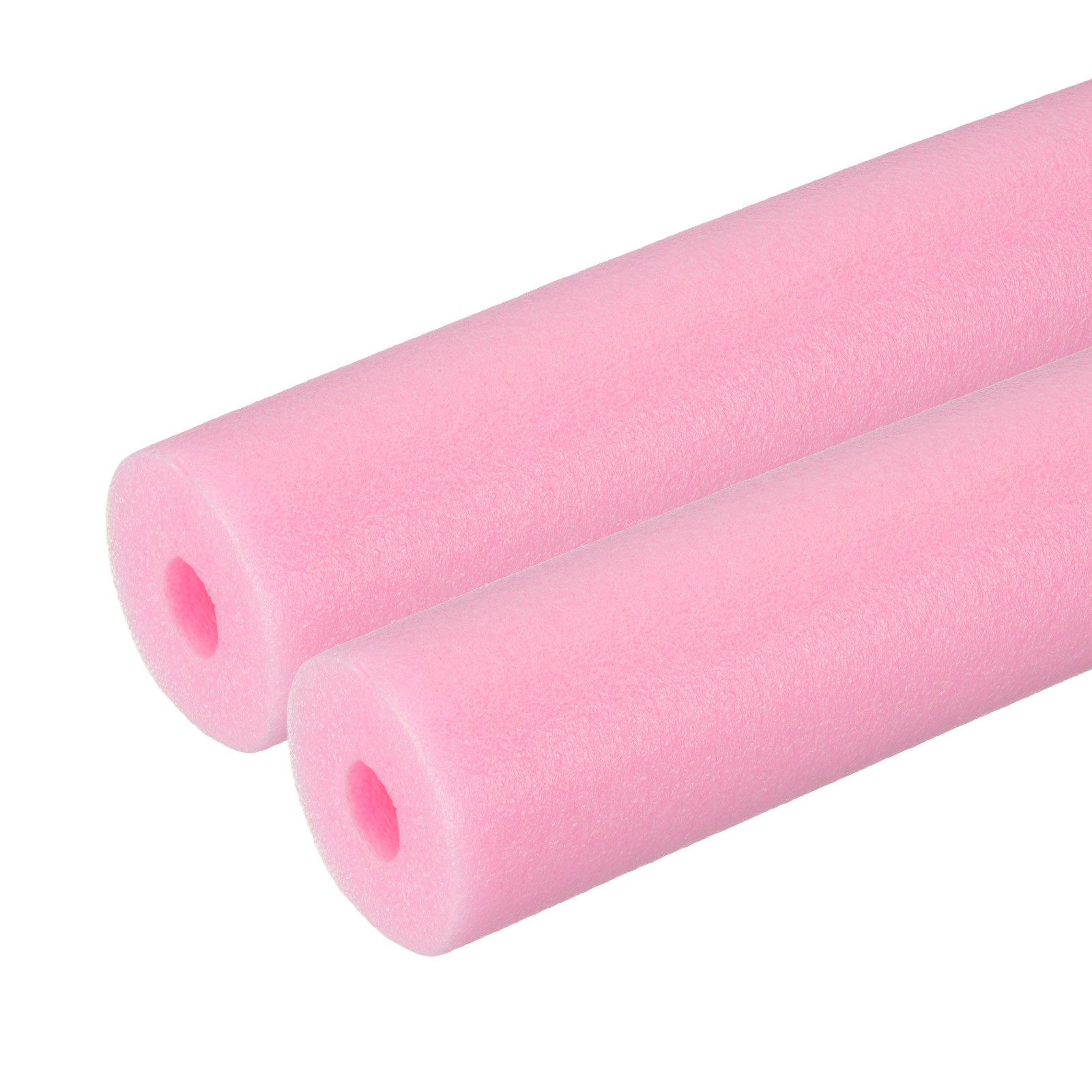 2Pcs 13/16"(20mm)IDx3.3FTx2.76" Pipe Insulation Foam Tube Pool Noodles Pink