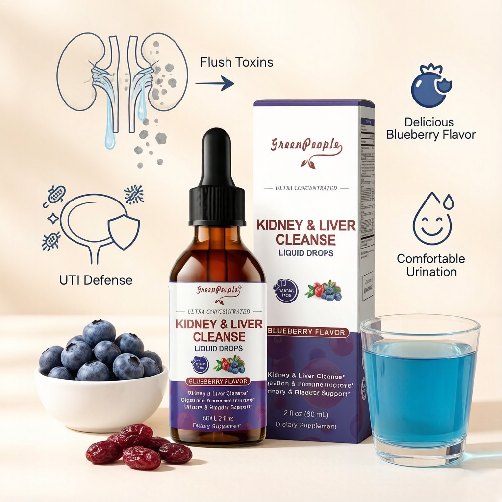 4 Pack Kidney Cleanse Detox & Repair Drop Vegan Kidney Support Alcohol-Free
