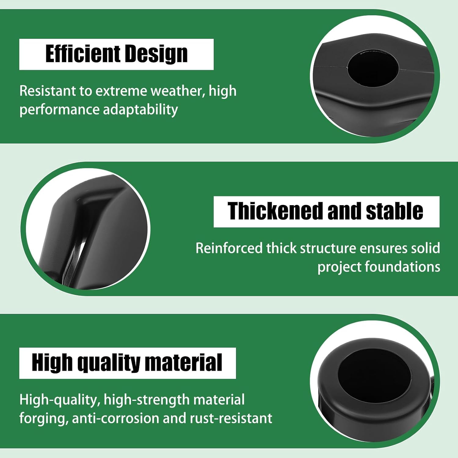 Geogrids Base Caps - ½ Inch Rebar Caps for Secure Grid Stabilization | Universal