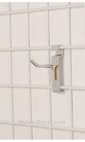 Wire Grid 25 2" Pegs Hooks Slat Chrome Display 6mm Diameter Metal Gridwall Peg