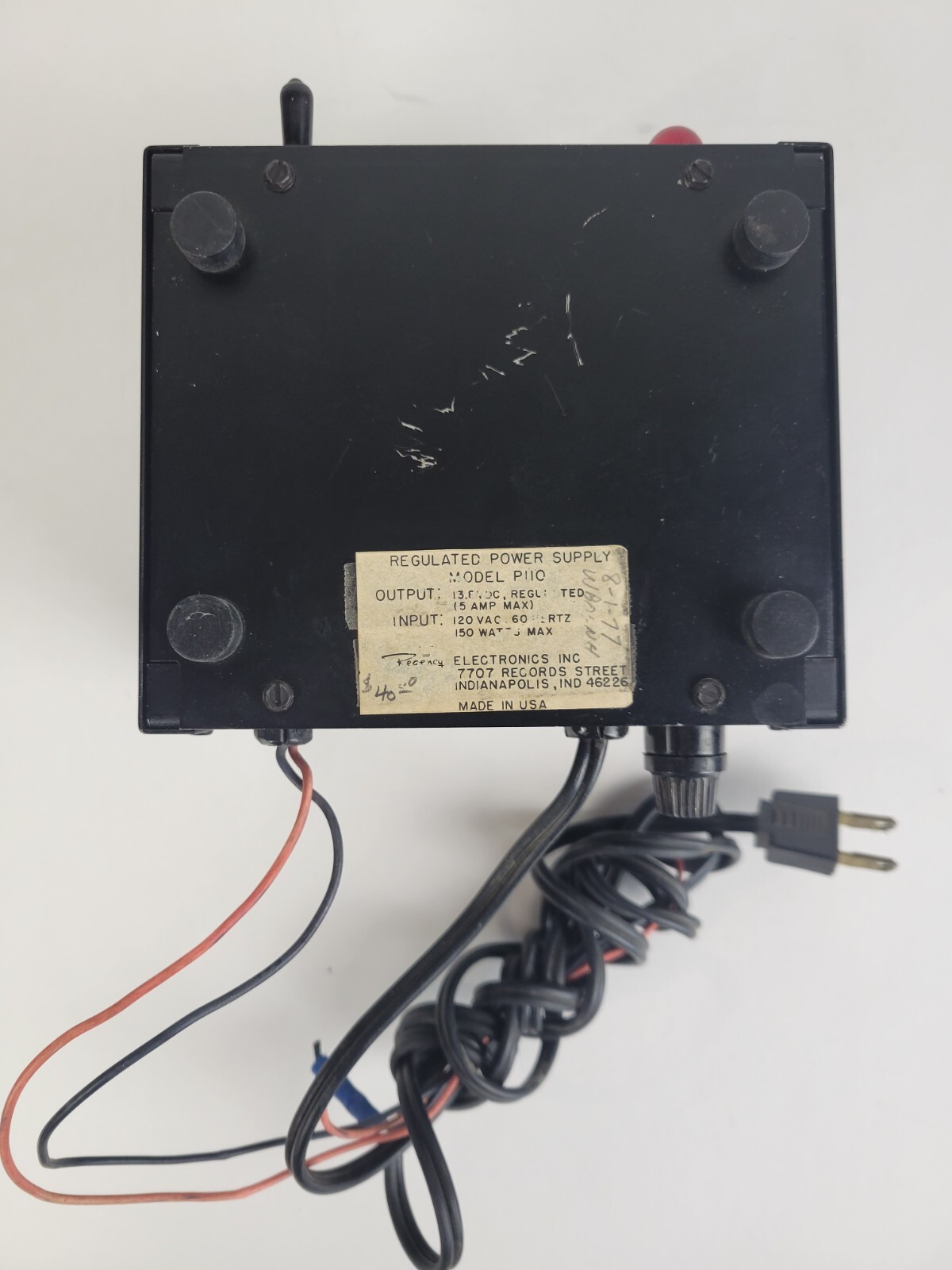 Regency Model P110 13.8V 4A Regulated Power Supply