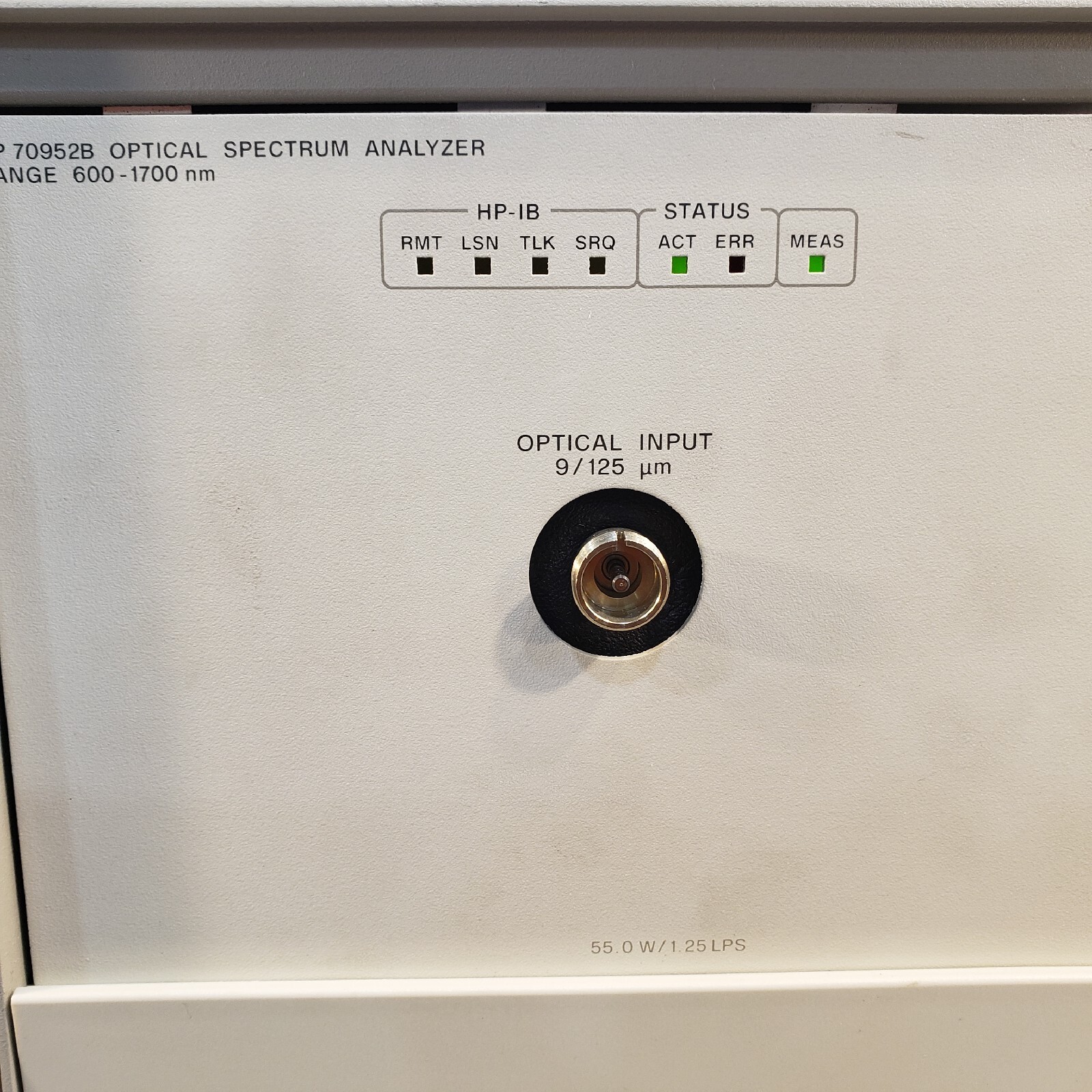 Hewlett Packard HP 70952B Optical Spectrum Analyzer Range 600-1700 nm Module