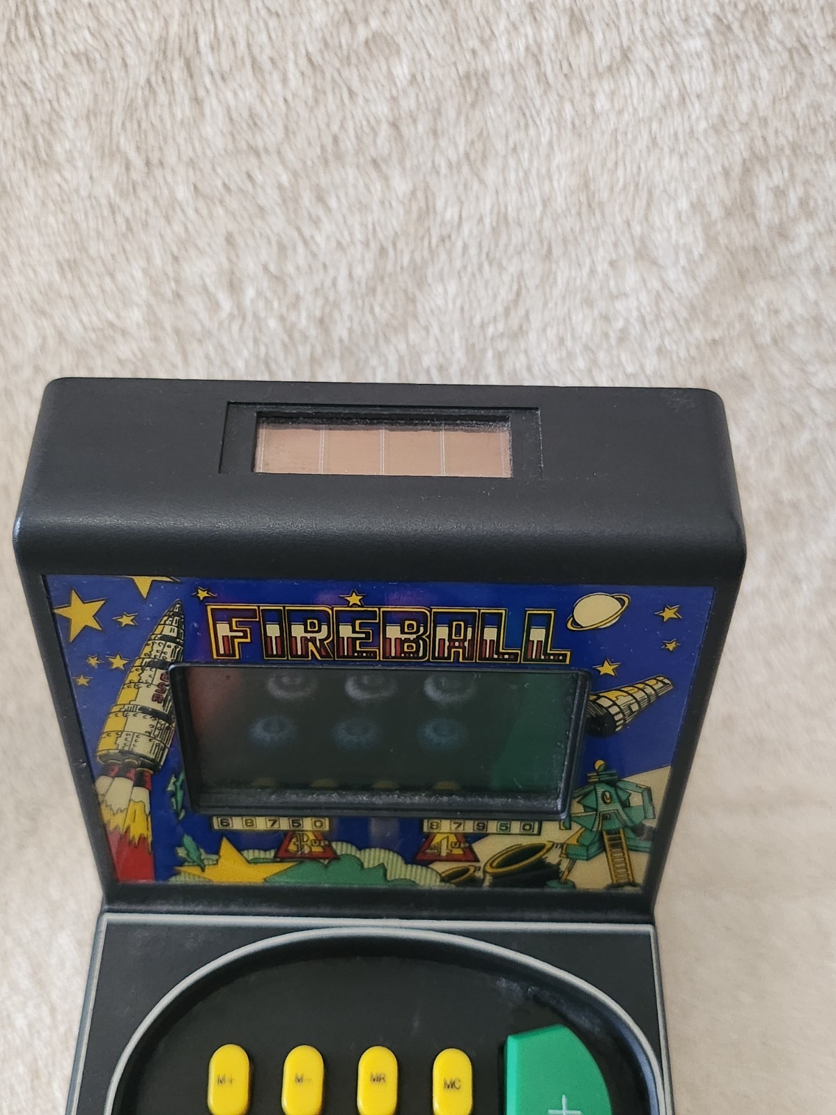 Fireball Mini Pinball Solar Powered Calculator 1991