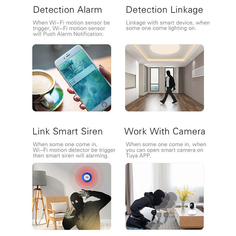 Home Wireless Driveway Alarm Infrared Motion Sensor Garage Alert Security System