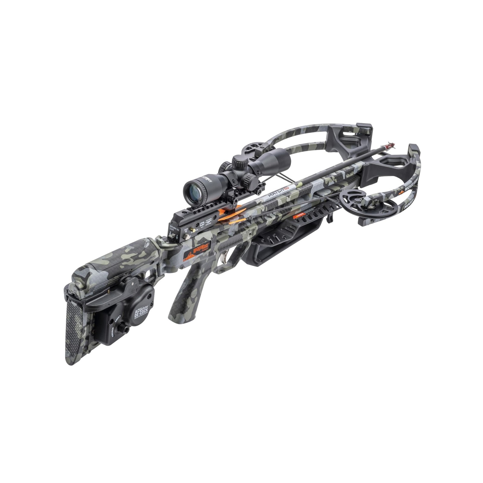 Wicked Ridge Invader M1 De-Cock Crossbow, Peak Camo - 390 FPS - Equipped with...