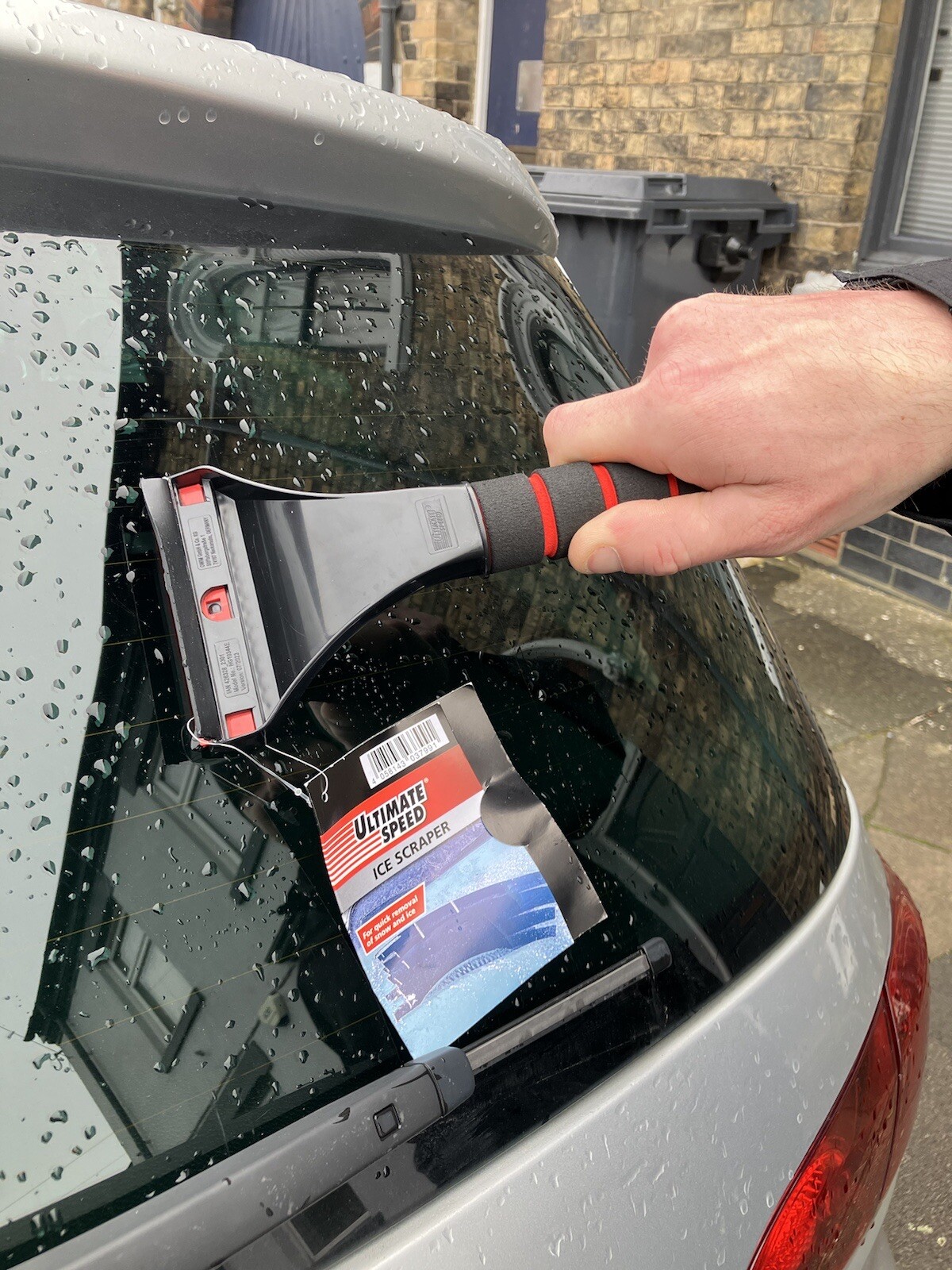 Ice Scraper With Squeegee Soft Grip Handle Car Windscreen Snow Wind Shield Frost