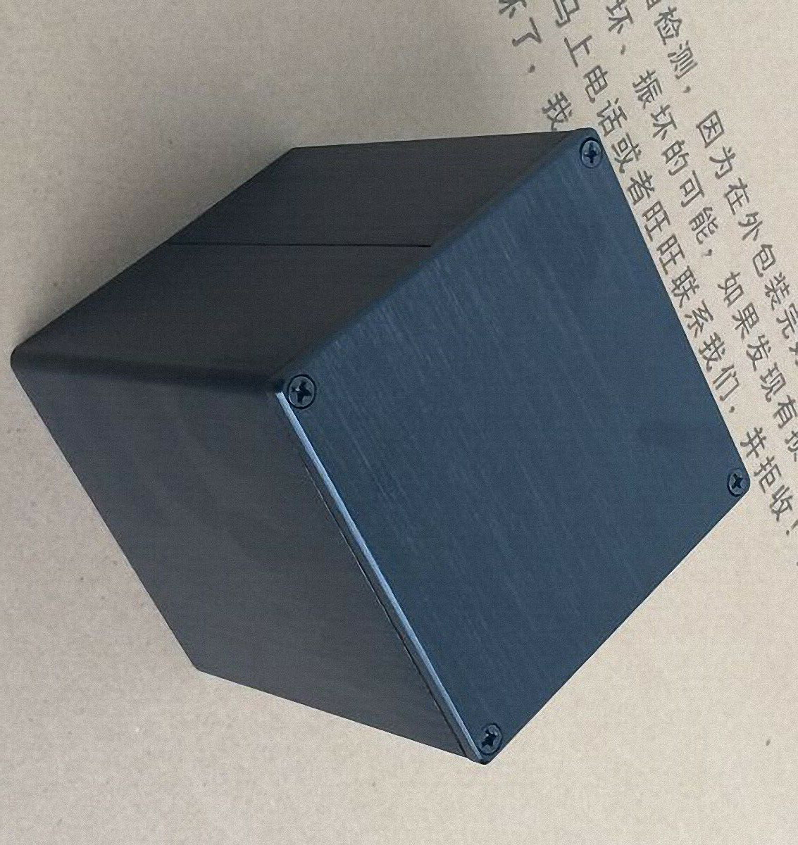 9090 Aluminum 90*90*105 Transformer cover Case Box protect cover black [C1]