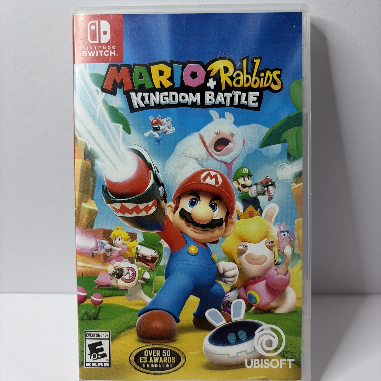 Mario Rabbids Kingdom Battle (Nintendo Switch, 2017) Game & Case Only T&W