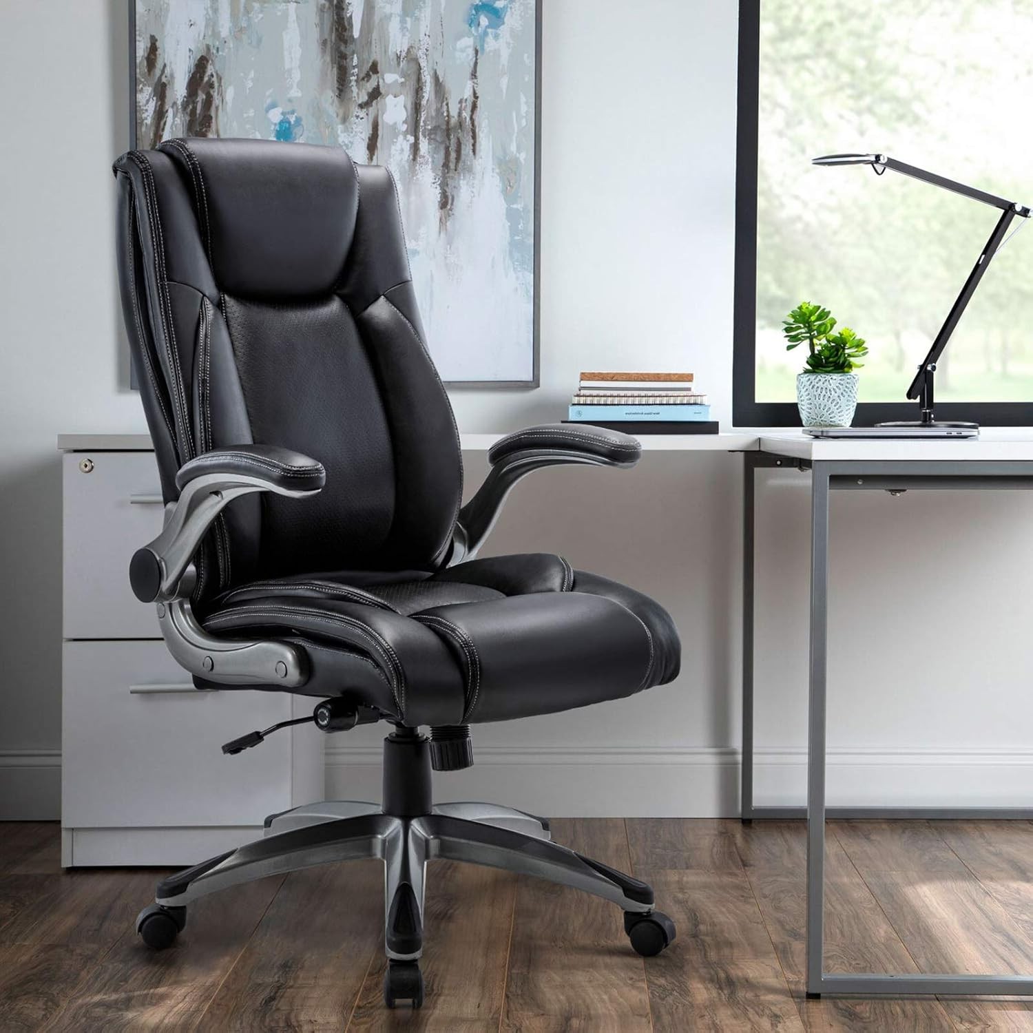 Executive Chair Ergonomic High Back Leather