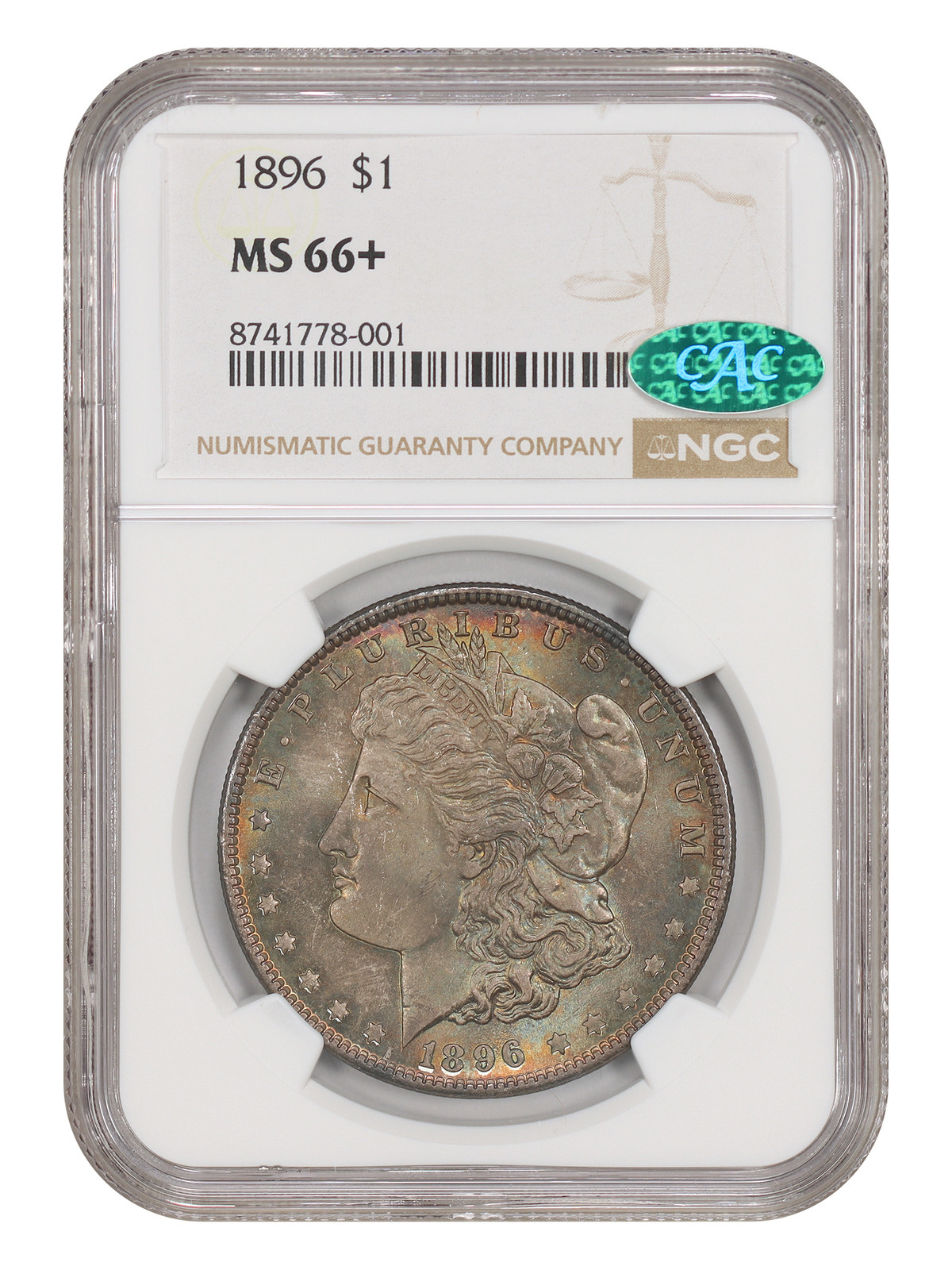1896 $1 NGC/CAC MS66+ - Morgan Dollar - Popular P-Mint Morgan