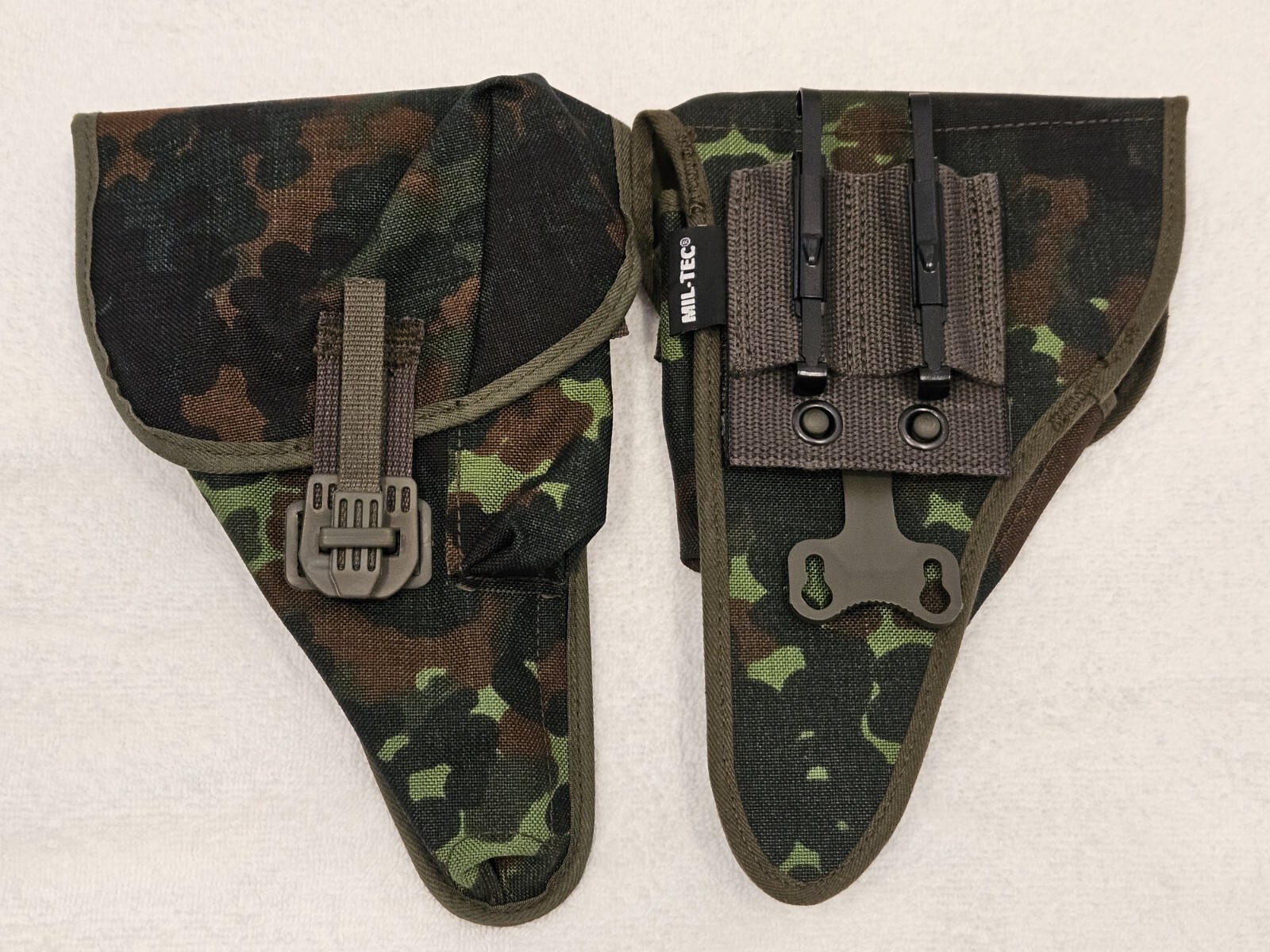 P1 Pistol Holster German Bundeswehr Flecktarn Alice Clip Adaptor NOS