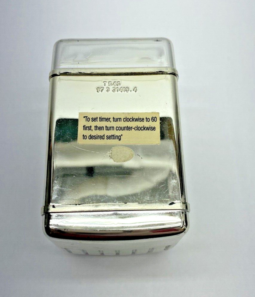 Vintage Starbucks Mini Silver Toaster Shaped 1 Hour Timer ~ Kitchen Gadget