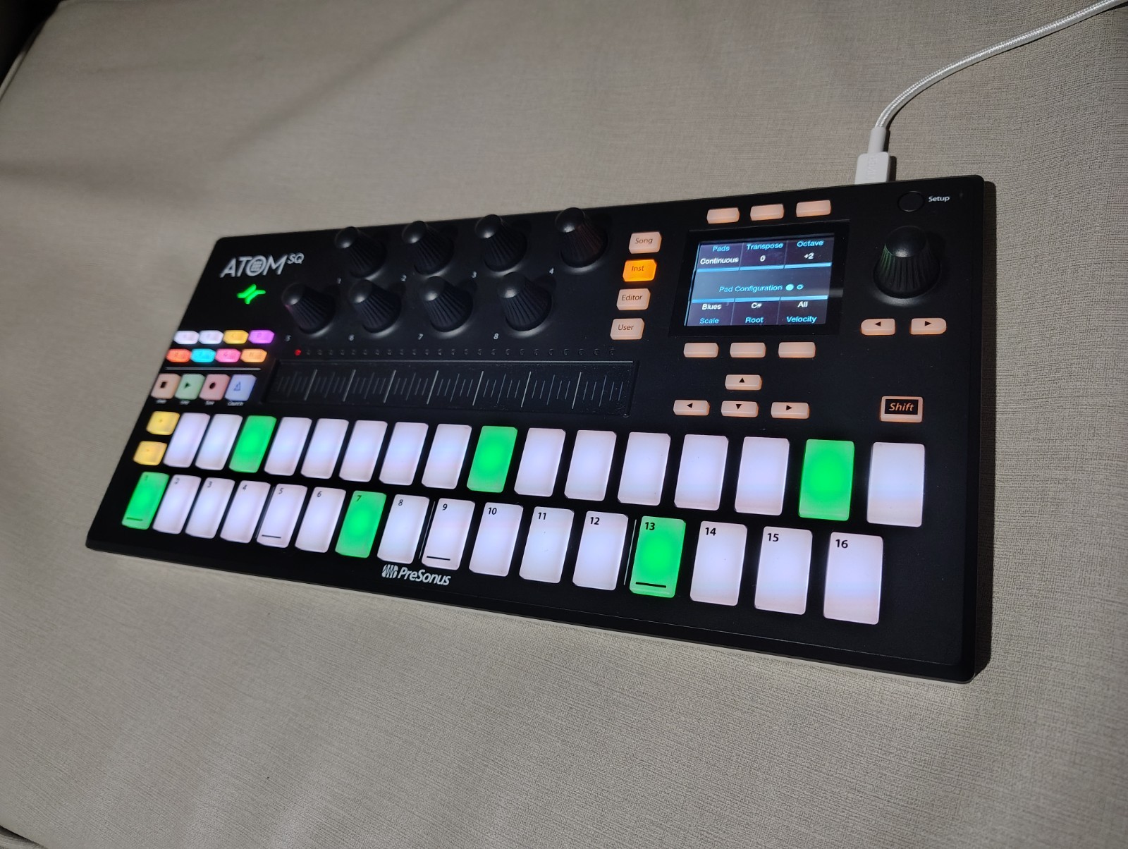 PreSonus Atom SQ USB MIDI Controller / DAW Controller – Tested – USB C