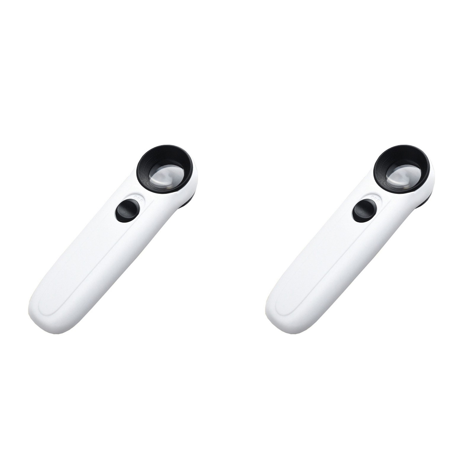 2pcs 40X Magnifier with Light Magnifier, Portable Desk Reading Light for di1555