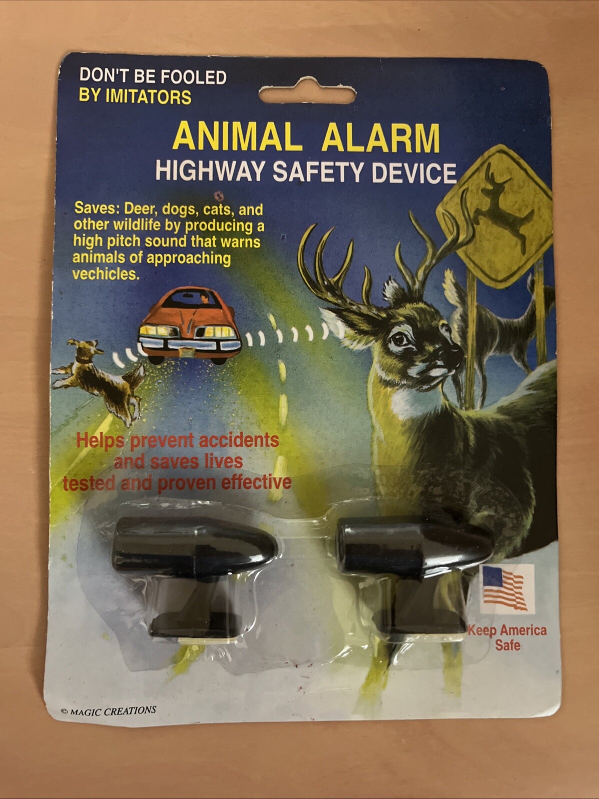 VINTAGE ULTRASONIC SOUND WARNING DEVICE ANIMAL Alarm Highway Safety SYSTEM