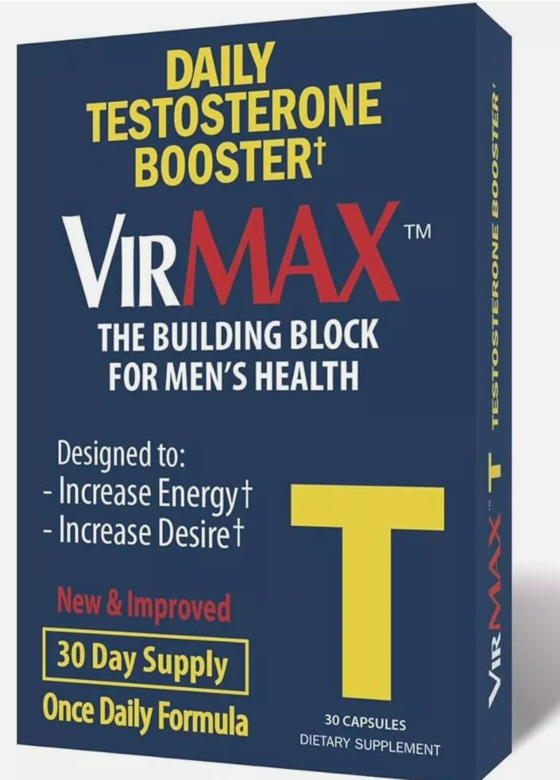VirMAX T Daily Testosterone Booster 30 DAY SUPPLY