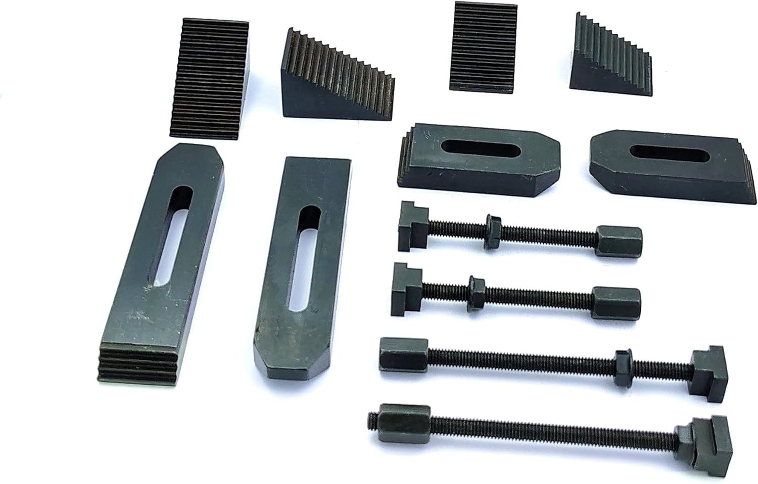 24 Pcs Clamp Kit Set M6 (6 Mm) for Rotary Tables, Milling Tables, Face Plates &