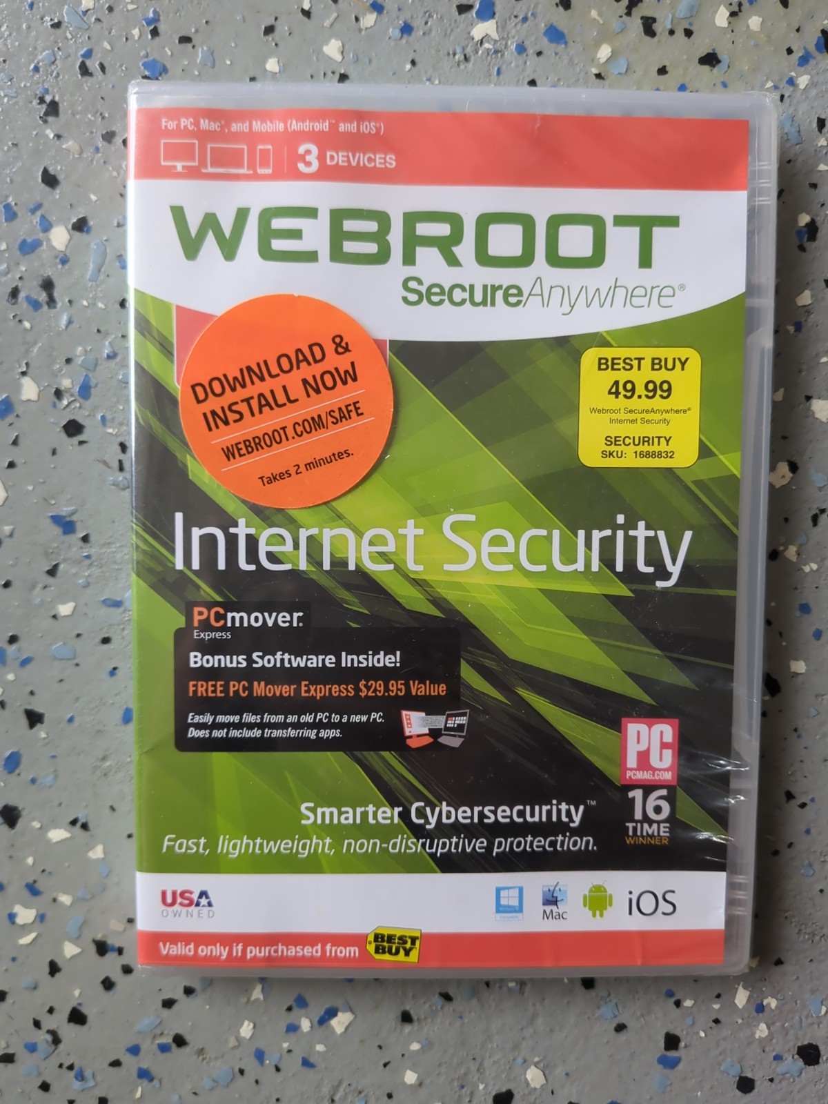 Webroot SecureAnywhere Internet Security 3 Devices Windows Mac Android iOS