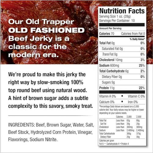 Old Trapper Beef Jerky, Old-Fashioned 10-Ounce Assorted Flavor Names , Sizes