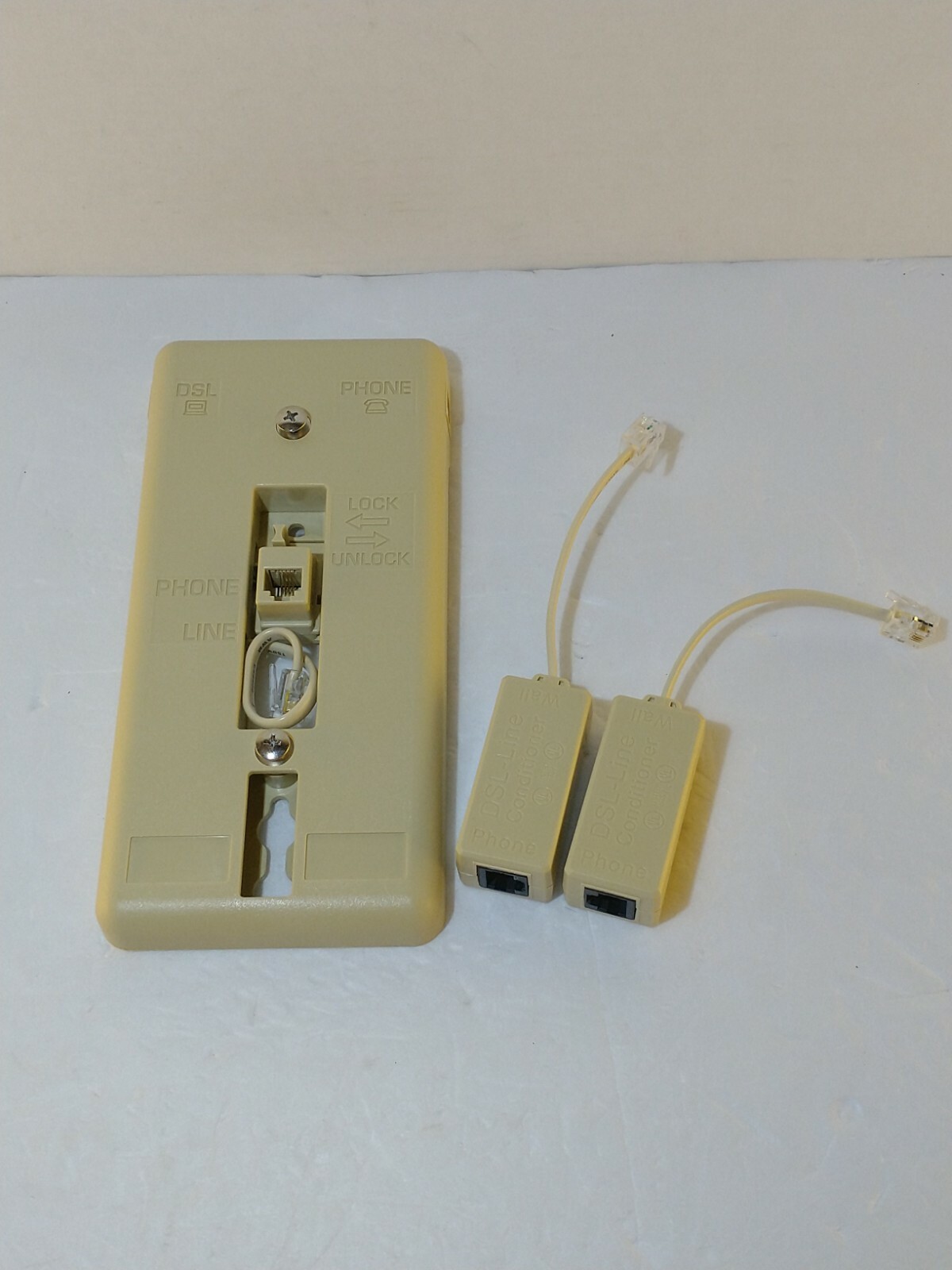 1 DSL/2 Single Line Wall-Mount Filter w/ (2) 2C Single Line DSL-LINE Conditioner