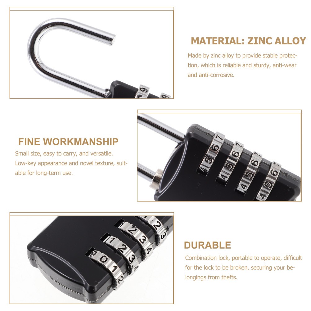Locker Lock 4 Padlock Combination Lock for School gym locker lock