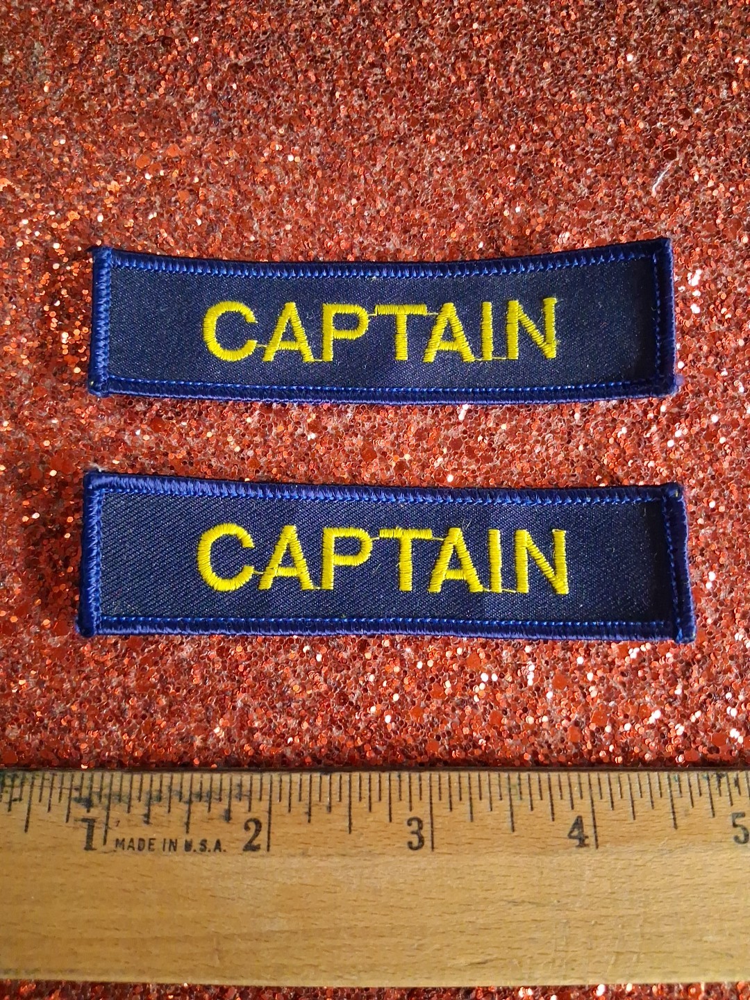 United States Navy Captain Embroidered Patch Lot Of 2