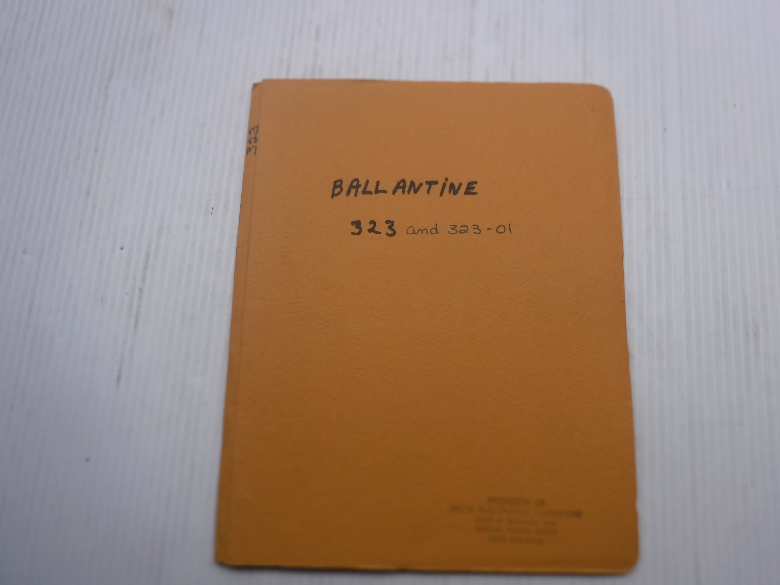 Ballantine 323 And 323-01 True RMS Voltmeters Manual 5-68-Y-5