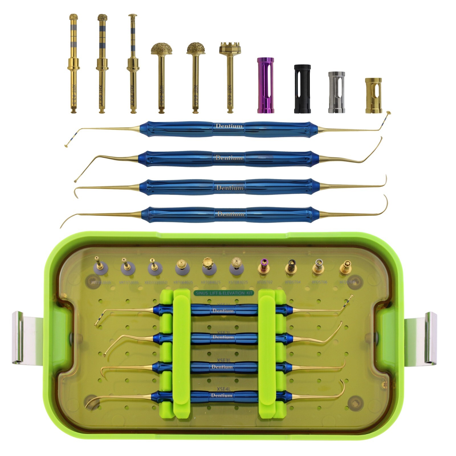 DASK Implant Sinus Lift Kit Lateral Crestal Drill Stoppers Elevation Instruments