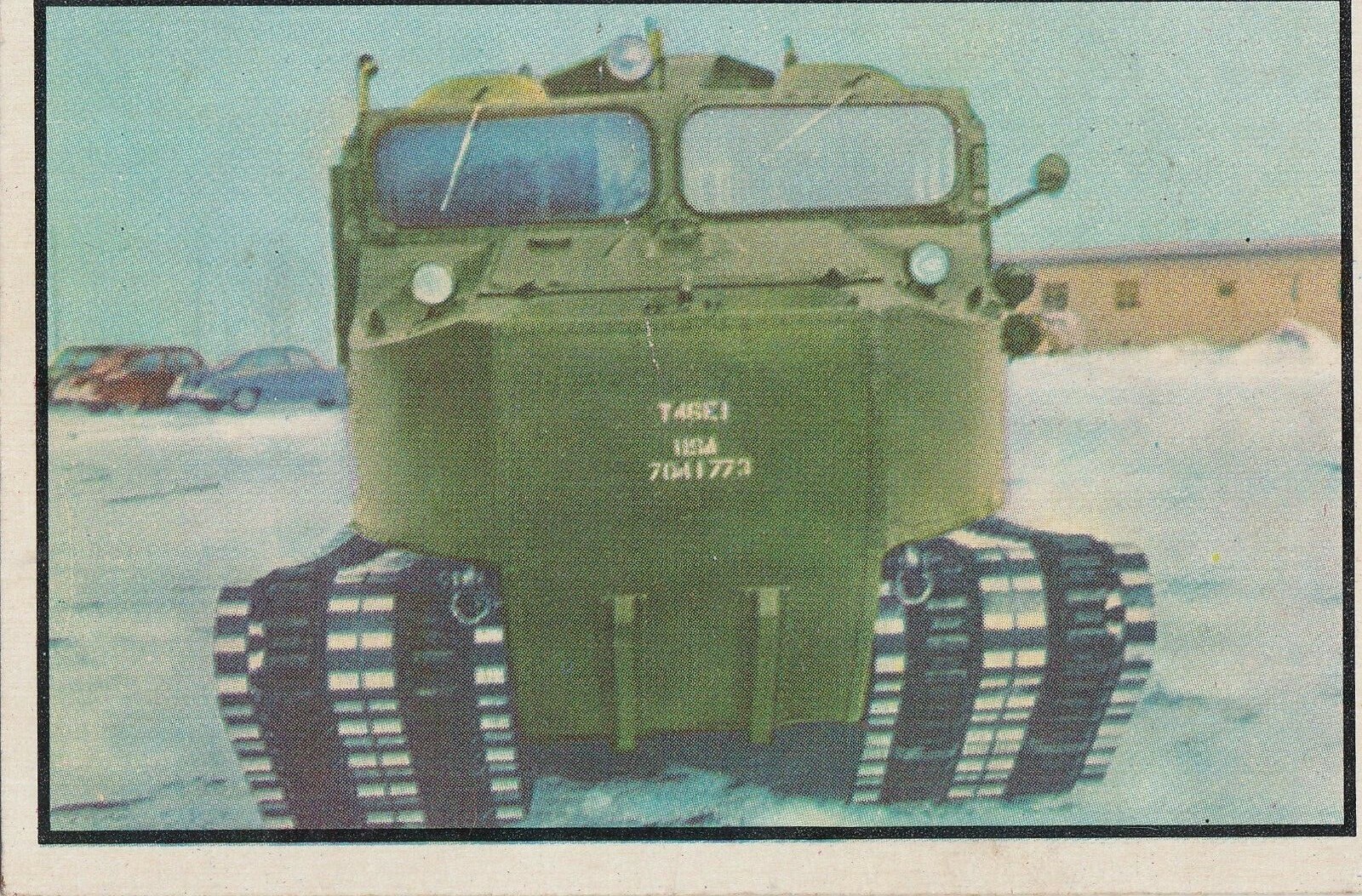 Military Trading Card New Amphibious Carrier "Otter" 1954 Bowman Card No. 52