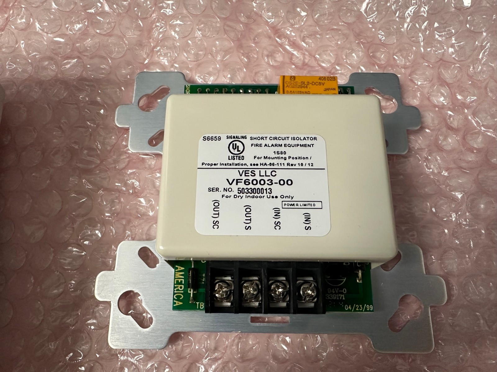 VES VF6003-00 Short Circuit Isolator Module 💥