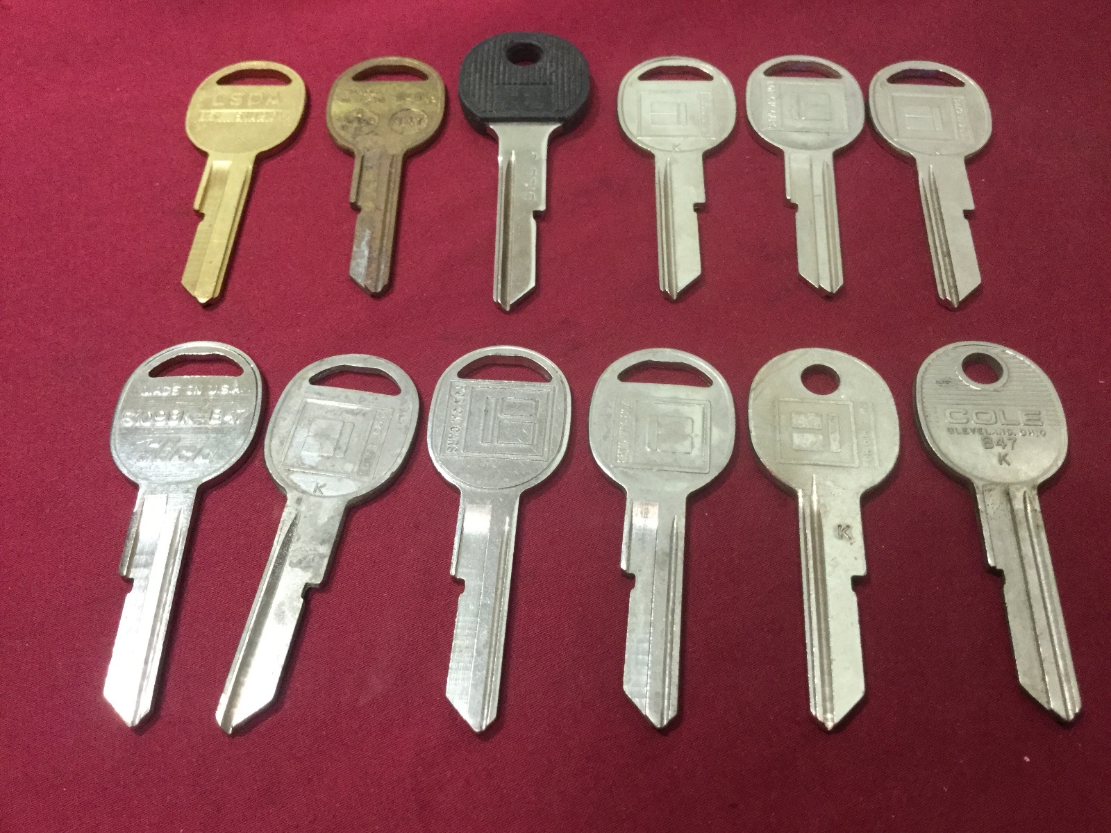 GM B47K Key Blanks by Assorted Brands, Set of 12 - Locksmith