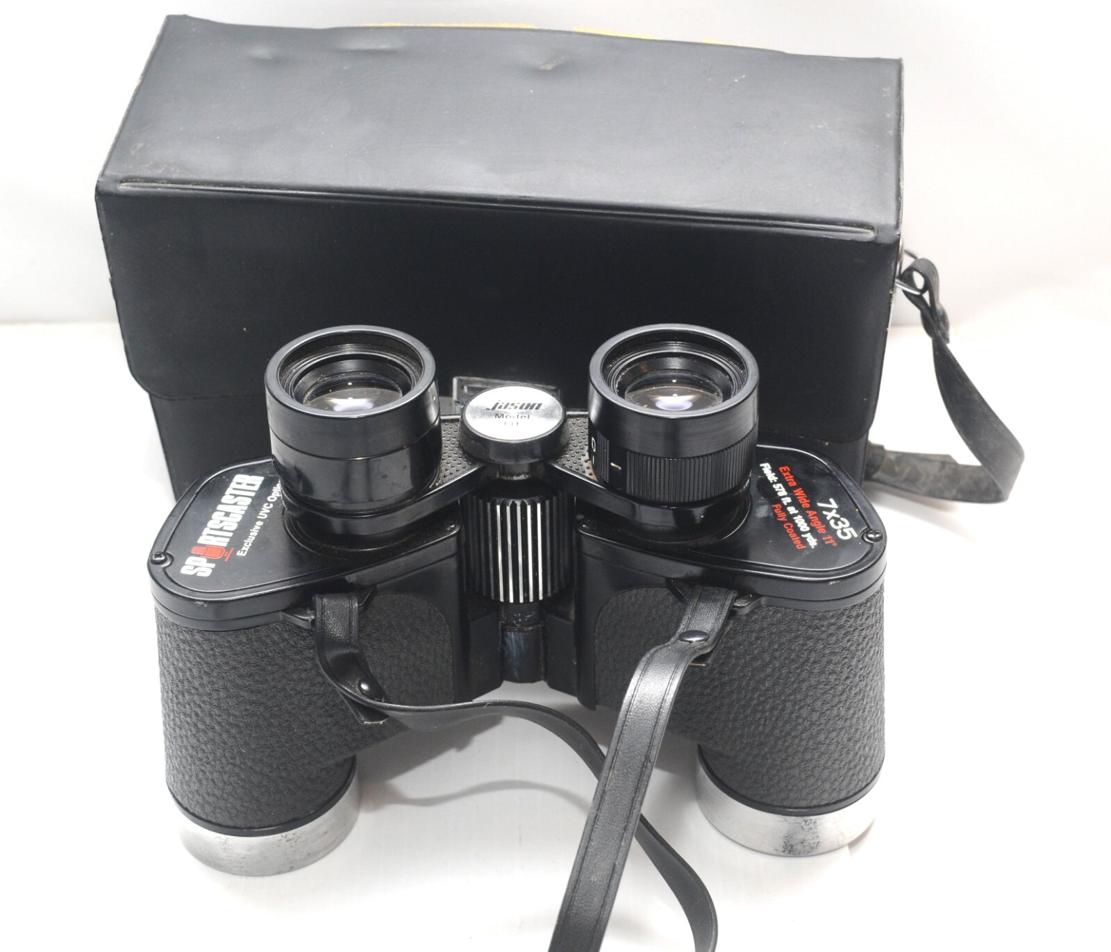 Jason Sportscaster Model 131 7X35 Extra Wide Angle 11 Vintage Binoculars &Case