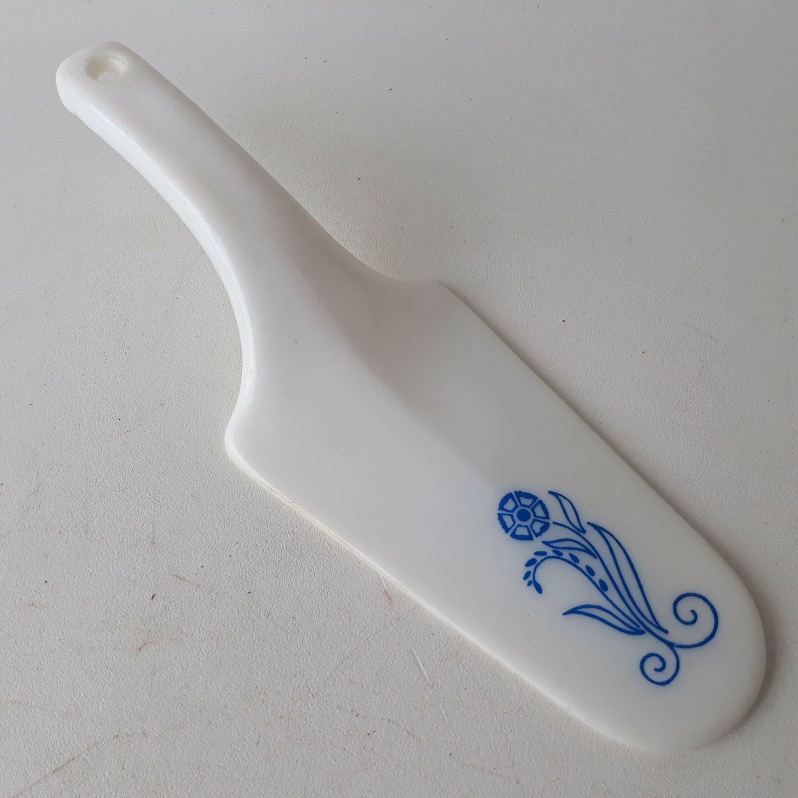 Blue And White Flowers Cake Pastry Pie Server Spatula 8-Inch Long