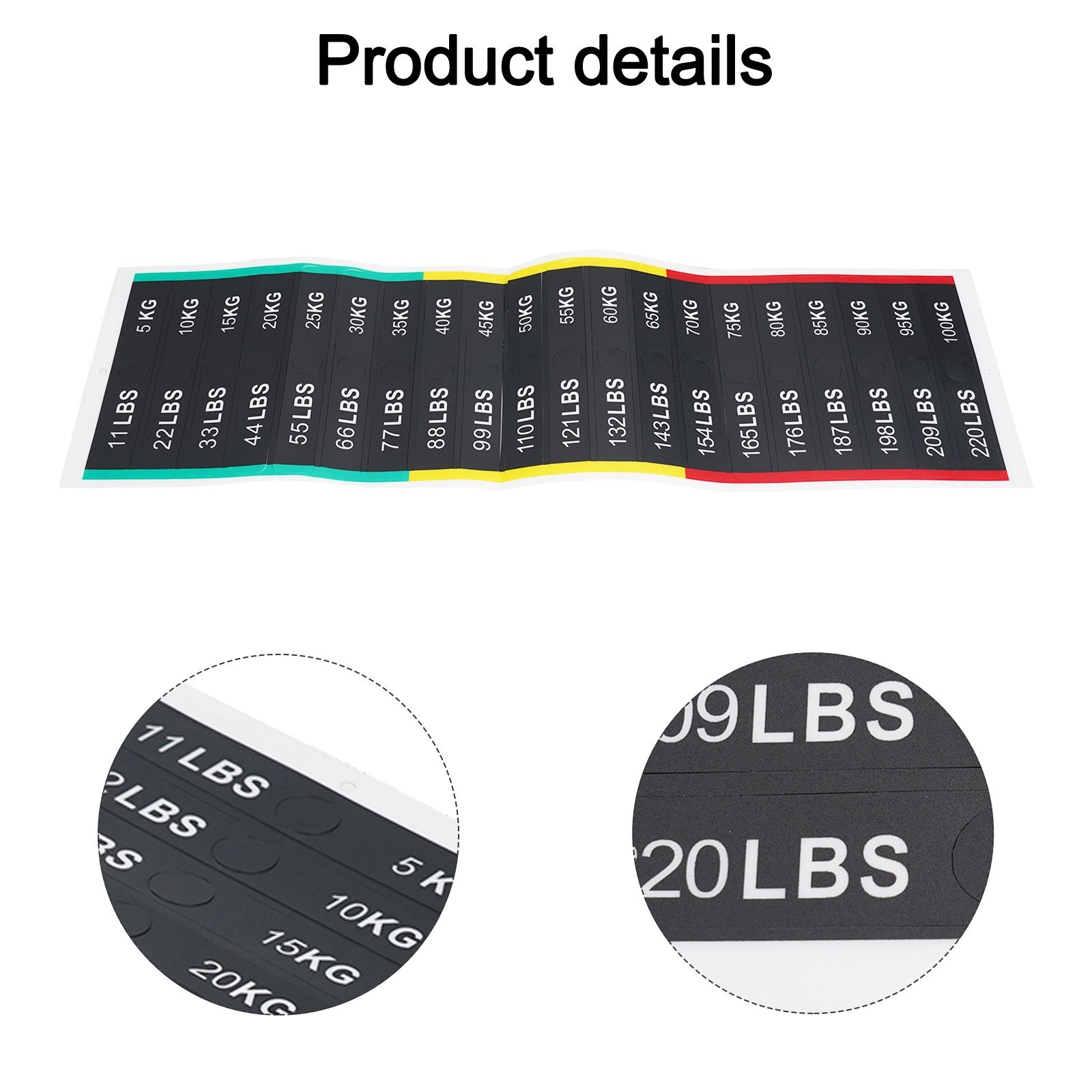 Upgrade Your Workout Session with Clear Weight Identification Stickers