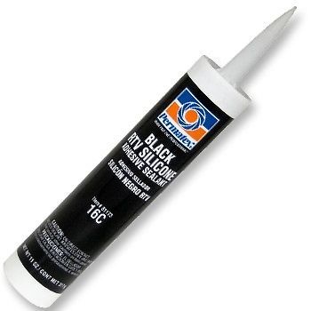 Permatex 81173 Black Silicone Adhesive Sealant 12.9oz Tube Case of 6