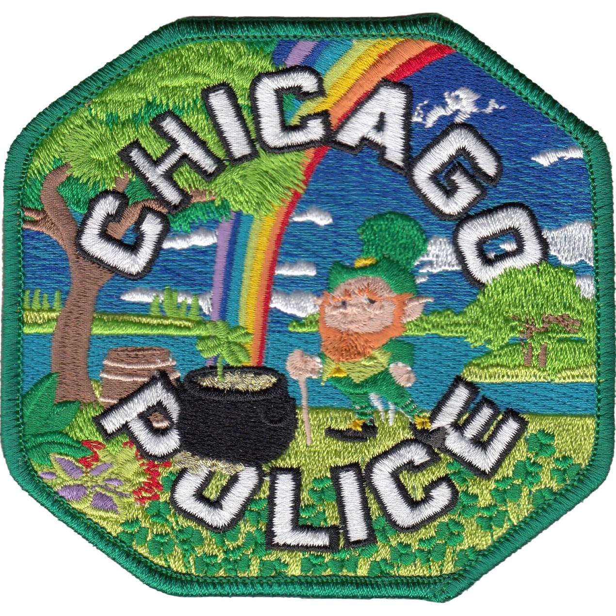 CHICAGO POLICE SHOULDER PATCH: St. Patrick's Day