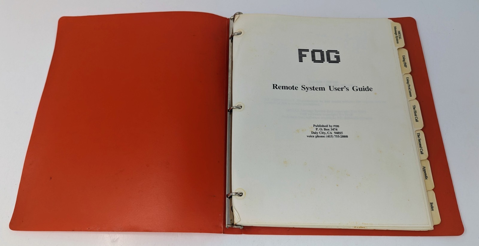 Fog Remote System User's Guide & 43 - 5.25" Disk Lot - Osborne CPM Disk Library!