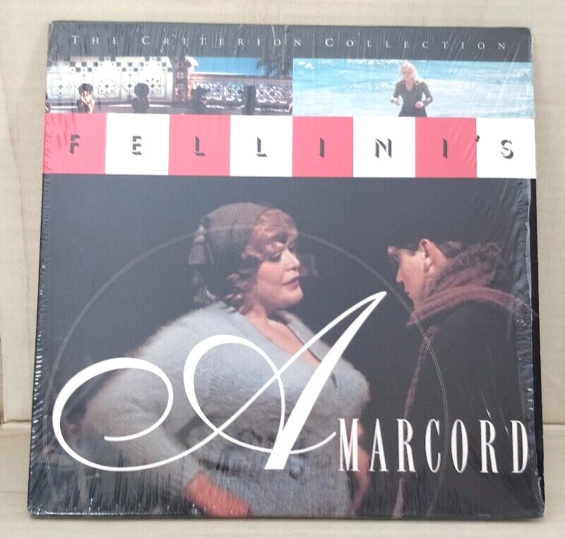 AMARCORD Criterion 2-Laserdisc LD WIDESCREEN FORMAT VERY GOOD CONDITION RARE!