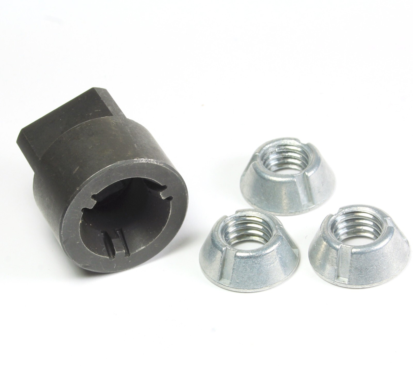 Installation Tool + 12pcs 1/2-13 Tri-Groove Tamper Proof Security Nuts LPF440