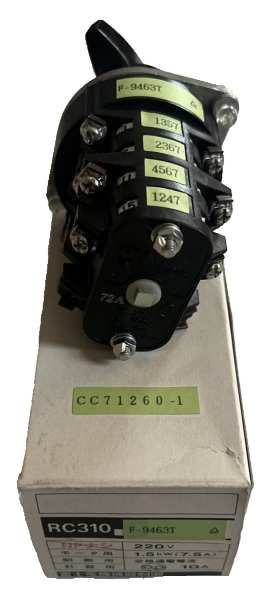 NEW FUJI RC310 F-9463T ROTARY SWITCH 200V