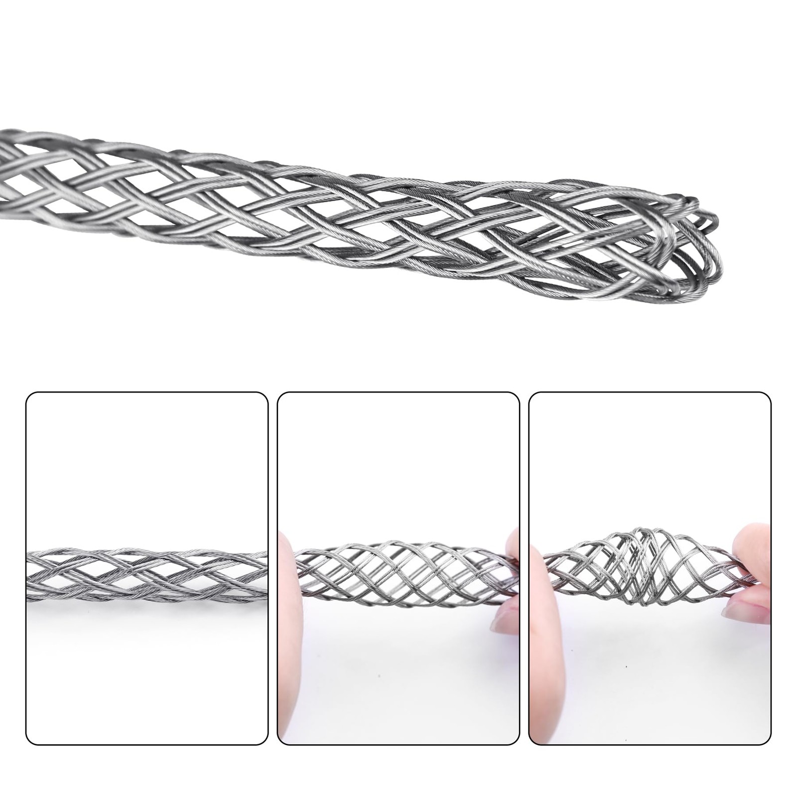 Cable Pulling Sock Grip, Wire Pulling Grip Tools, for Electrical Grips, Light...