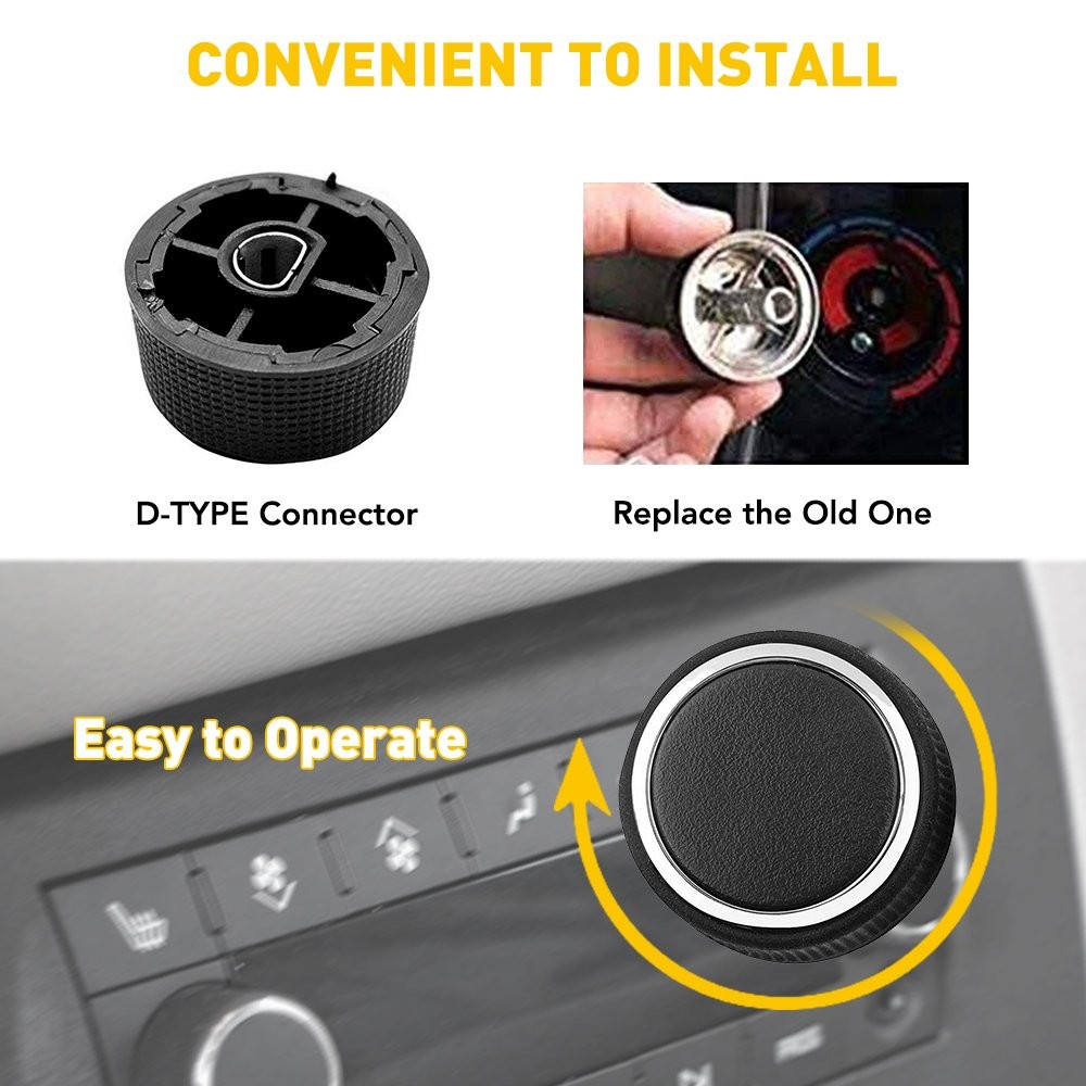 Control Knobs Audio Radio + Climate Button Sticker Repair For Escalade Cadillac