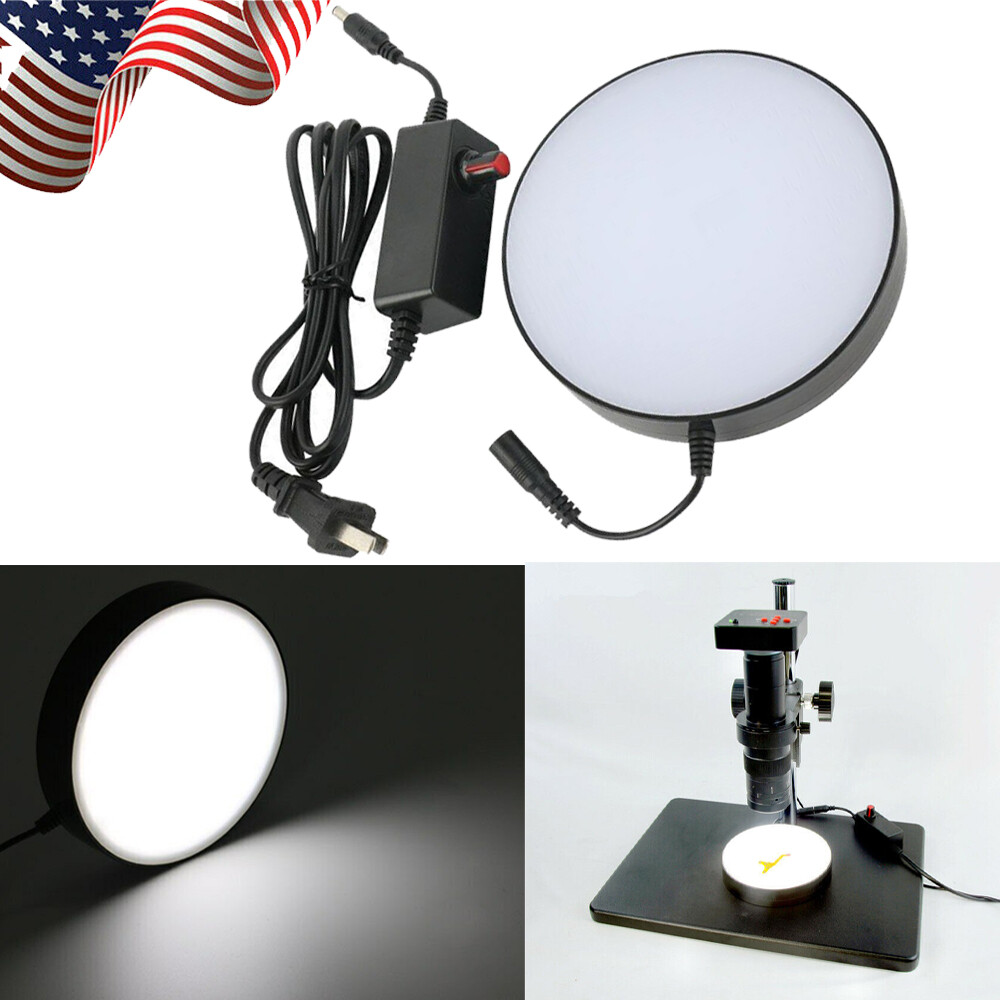 100V-240V Adjustable Brightness LED Ring Bottom Light Source f Stereo Microscope