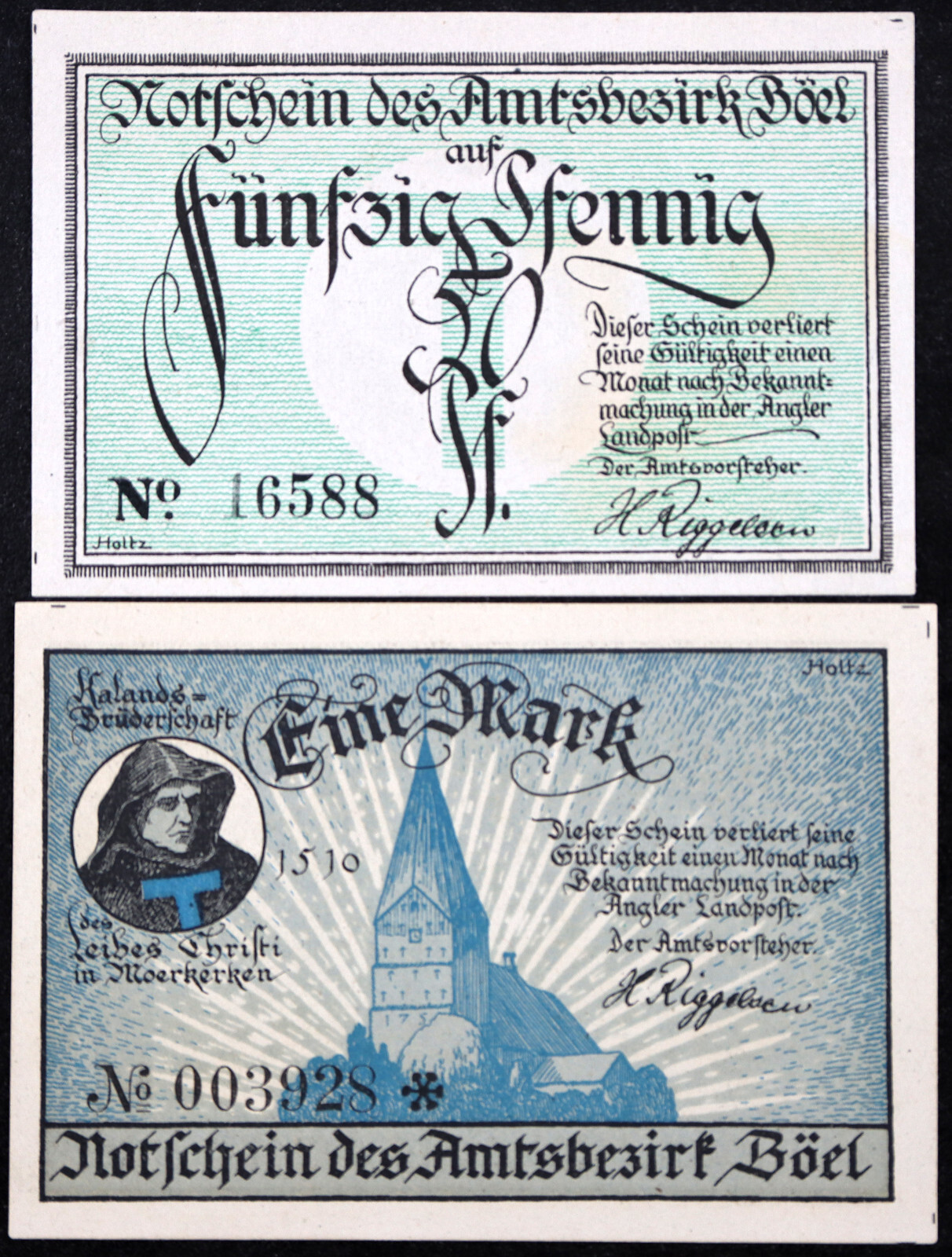 BÖEL 1920 "Kalands Brethren, Volkshochschule" Complete Series German Notgeld