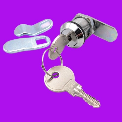 COIN DOOR CAM LOCK-HIGH QUALITY DOUBLE BITTED WITH 2 KEYS & 3 CAMS