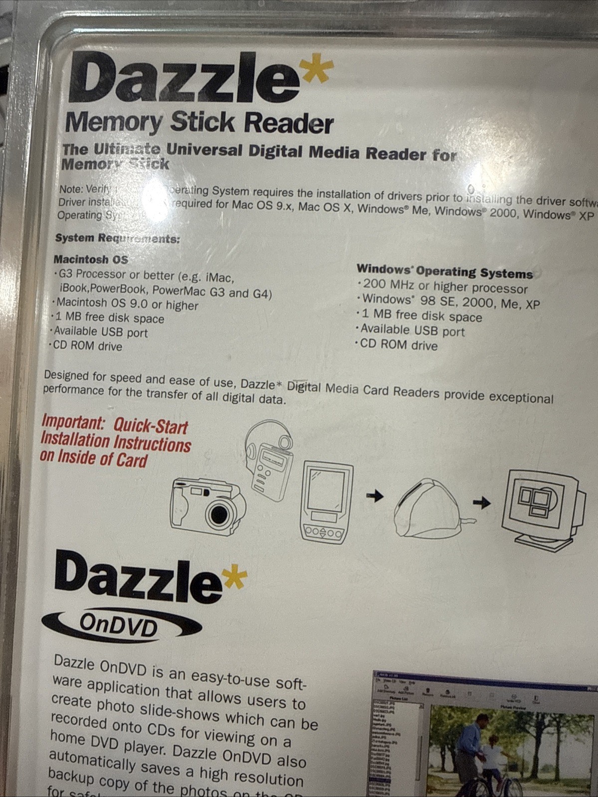 Dazzle USB 1.1 SmartMedia Digital Media Reader External SM Card Reader