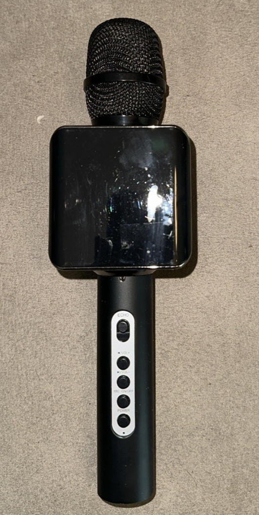 Tzumi Rock Solo Karaoke Mic Speaker Bluetooth Built-in Smartphone Holder NIB