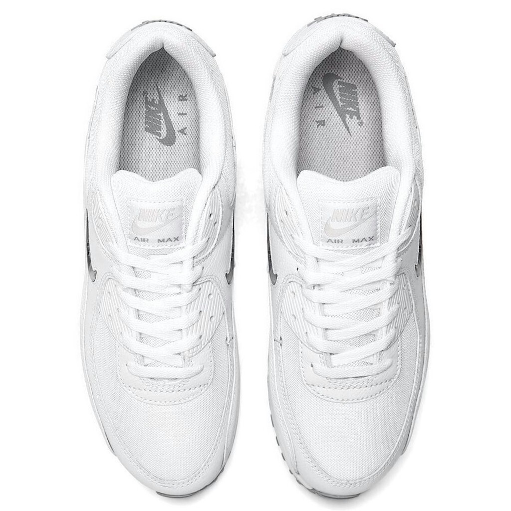 NEW Nike Air Max 90 JEWEL Swoosh Casual Men's White Sneakers Shoes All Szs NIB